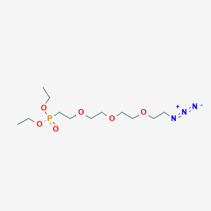 molecular formula C12H26N3O6P B605838 Azido-PEG3-phosphonic acid ethyl ester 