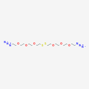 molecular formula C16H32N6O6S2 B605839 叠氮化-PEG3-SS-PEG3-叠氮化物 CAS No. 1310827-27-0