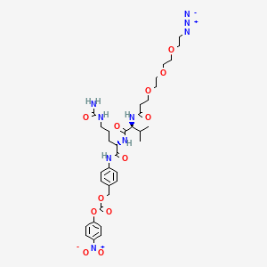molecular formula C34H47N9O12 B605843 Azido-PEG3-Val-Cit-PAB-PNP CAS No. 2055047-18-0
