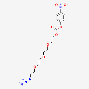 molecular formula C15H20N4O8 B605844 Azido-PEG4-4-nitrophenyl carbonate CAS No. 1422540-98-4