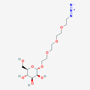 molecular formula C14H27N3O9 B605847 Azido-PEG4-alpha-D-mannose 