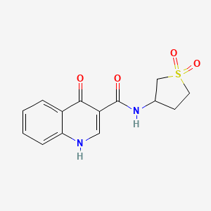 molecular formula C14H14N2O4S B6058544 N-(1,1-dioxidotetrahydrothiophen-3-yl)-4-hydroxyquinoline-3-carboxamide 