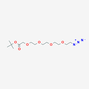 molecular formula C14H27N3O6 B605856 Azido-PEG4-CH2-Boc 