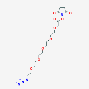 molecular formula C16H26N4O9 B605868 Azido-PEG5-CH2CO2-NHS 