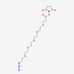 molecular formula C17H28N4O9 B605871 Azido-PEG5-NHS ester 