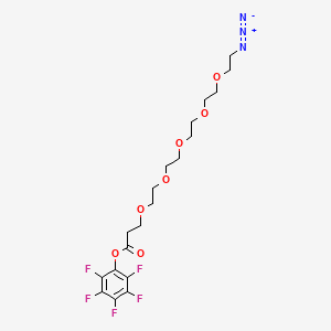molecular formula C19H24F5N3O7 B605872 Azido-PEG5-PFP ester 
