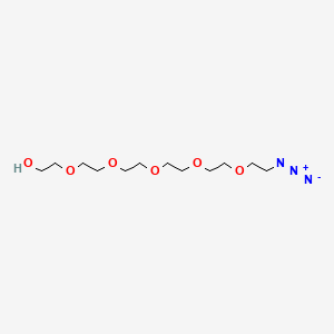 molecular formula C12H25N3O6 B605875 Azido-PEG6-Alcohol CAS No. 86770-69-6