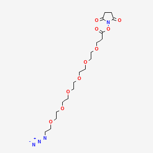 molecular formula C19H32N4O10 B605876 Azido-PEG6-NHS ester 