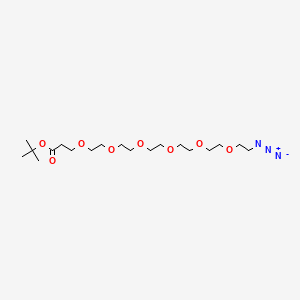 molecular formula C19H37N3O8 B605878 叠氮-peg6-叔丁酯 CAS No. 406213-76-1