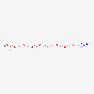 molecular formula C18H35N3O10 B605882 N3-PEG8-CH2COOH 