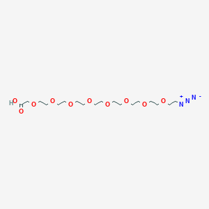 molecular formula C18H35N3O10 B605882 N3-Peg8-CH2cooh CAS No. 1343472-07-0