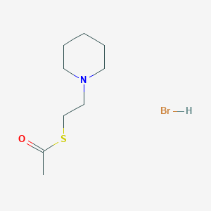 molecular formula C9H18BrNOS B6058831 S-(2-piperidin-1-ylethyl) ethanethioate;hydrobromide 