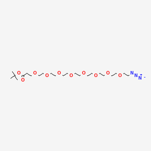 molecular formula C23H45N3O10 B605887 Azido-PEG8-t-butyl ester CAS No. 1623791-99-0