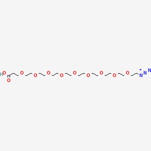 molecular formula C21H41N3O11 B605888 Azido-PEG9-acid 