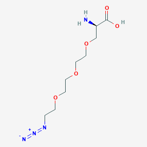 molecular formula C9H18N4O5 B605893 Azide-PEG3-C1-Ala 