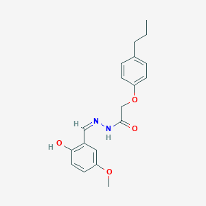 molecular formula C19H22N2O4 B6059094 N-[(Z)-(2-hydroxy-5-methoxyphenyl)methylideneamino]-2-(4-propylphenoxy)acetamide 