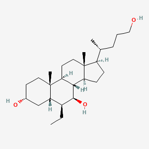 molecular formula C26H46O3 B605913 (3α,5β,6β,7α)-BAR501 