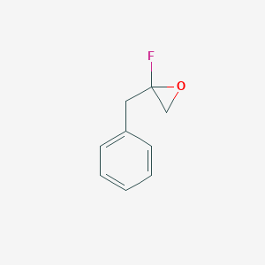 molecular formula C9H9FO B060592 2-Benzyl-2-fluorooxirane CAS No. 175399-98-1
