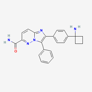 2-[4-(1-Aminocyclobutyl)phenyl]-3-phenylimidazo[1,2-b]pyridazine-6-carboxamide