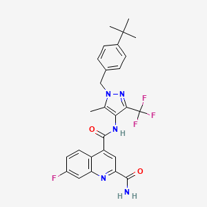 molecular formula C27H25F4N5O2 B605941 BAY-588 