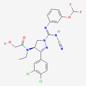 molecular formula C22H20Cl2F2N6O3 B605942 BAY 598-Bio-X CAS No. 1906919-67-2
