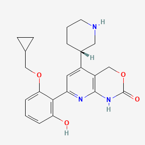 molecular formula C22H25N3O4 B605947 Bay65-1942 free base CAS No. 600734-02-9