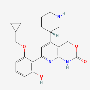 molecular formula C22H25N3O4 B605947 Bay 65-1942 (free base) CAS No. 600734-02-9