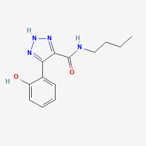 molecular formula C13H16N4O2 B6059517 N-butyl-5-(2-hydroxyphenyl)-2H-triazole-4-carboxamide 