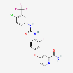 molecular formula C20H13ClF4N4O3 B605954 Regorafenib metabolite M4 CAS No. 1343498-72-5