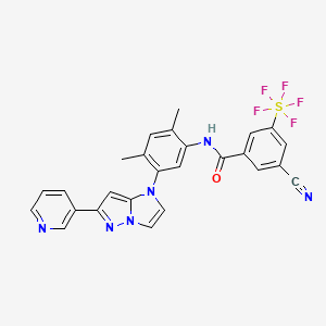 molecular formula C26H19F5N6OS B605956 BAY-826 CAS No. 1448316-08-2