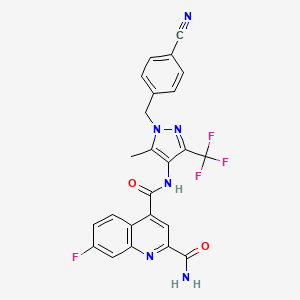 molecular formula C24H16F4N6O2 B605960 Bay-876 CAS No. 1799753-84-6