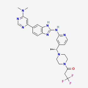 molecular formula C27H30F3N9O B605962 BAY-985 CAS No. 2409479-29-2