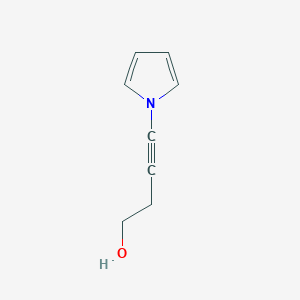 molecular formula C8H9NO B060597 3-Butyn-1-ol, 4-(1H-pyrrol-1-yl)-(9CI) CAS No. 175352-08-6