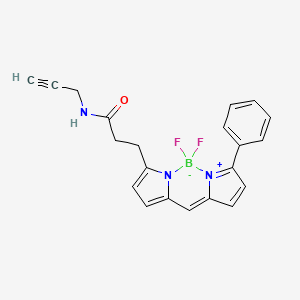 molecular formula C21H18BF2N3O B605998 BDP R6G alkyne 