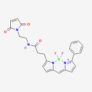 molecular formula C24H21BF2N4O3 B606001 BDP R6G maleimide 