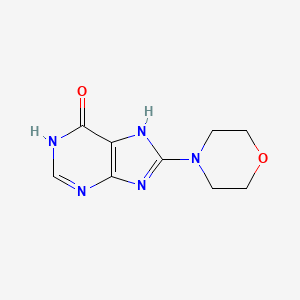 molecular formula C9H11N5O2 B6060166 8-Morpholino-1H-purin-6(9H)-one 
