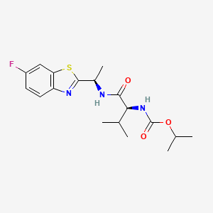 molecular formula C18H24FN3O3S B606019 Benthiavalicarb isopropyl CAS No. 177406-68-7