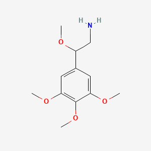 molecular formula C12H19NO4 B606047 Benzeneethanamine, beta,3,4,5-tetramethoxy- CAS No. 98537-40-7