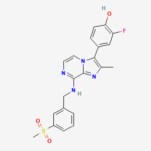 molecular formula C21H19FN4O3S B606050 BF738735 