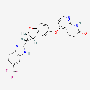 molecular formula C25H17F3N4O3 B606056 lifirafenib CAS No. 1446090-77-2