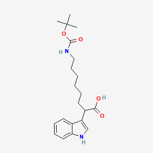8-(tert-Butoxycarbonylamino)-2-(1H-indole-3-yl)octanoic acid