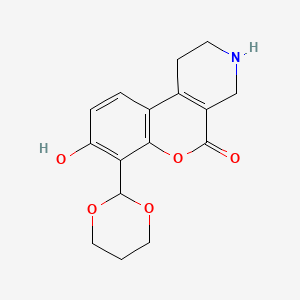 7-(1,3-Dioxan-2-yl)-1,2,3,4-tetrahydro-8-hydroxy-5H-[1]benzopyrano[3,4-c]pyridin-5-one