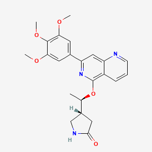 (R)-4-((R)-1-((7-(3,4,5-Trimethoxyphenyl)-1,6-naphthyridin-5-yl)oxy)ethyl)pyrrolidin-2-one
