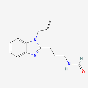 molecular formula C14H17N3O B6060757 N-[3-(1-prop-2-enylbenzimidazol-2-yl)propyl]formamide 