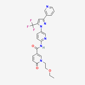 molecular formula C24H21F3N6O3 B606076 BI-1935 