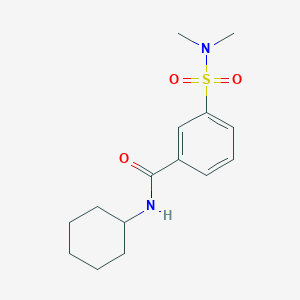 molecular formula C15H22N2O3S B6060861 N-cyclohexyl-3-(dimethylsulfamoyl)benzamide 