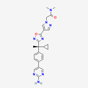 molecular formula C24H26N8O2 B606090 (S)-BI 665915 