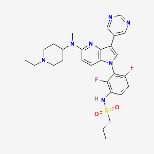 molecular formula C28H33F2N7O2S B606099 BI-882370 CAS No. 1392429-79-6