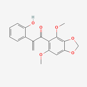 molecular formula C18H16O6 B606116 Biliatresone CAS No. 1801433-90-8