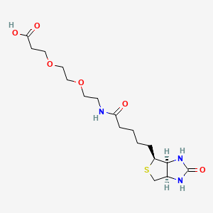molecular formula C17H29N3O6S B606126 Biotin-PEG2-Acid 